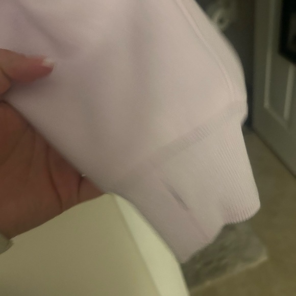 Pink lily Lavender purple scuba half zip sweatshirt hoodie large - Picture 6 of 7